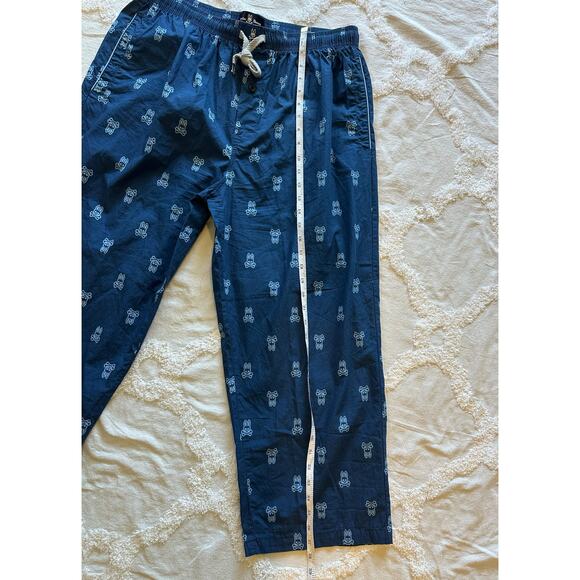 Psycho Bunny Men’s Lounge Pants Sz. Large Navy/LightBlue Logo - Picture 4 of 9